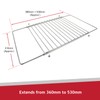 SPARES2GO Universal Adjustable BBQ Grill Shelf for All Makes of
