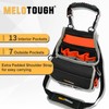 MELOTOUGH Electrician Tool Pouch Bag with Shoulder Strap 20 Pockets