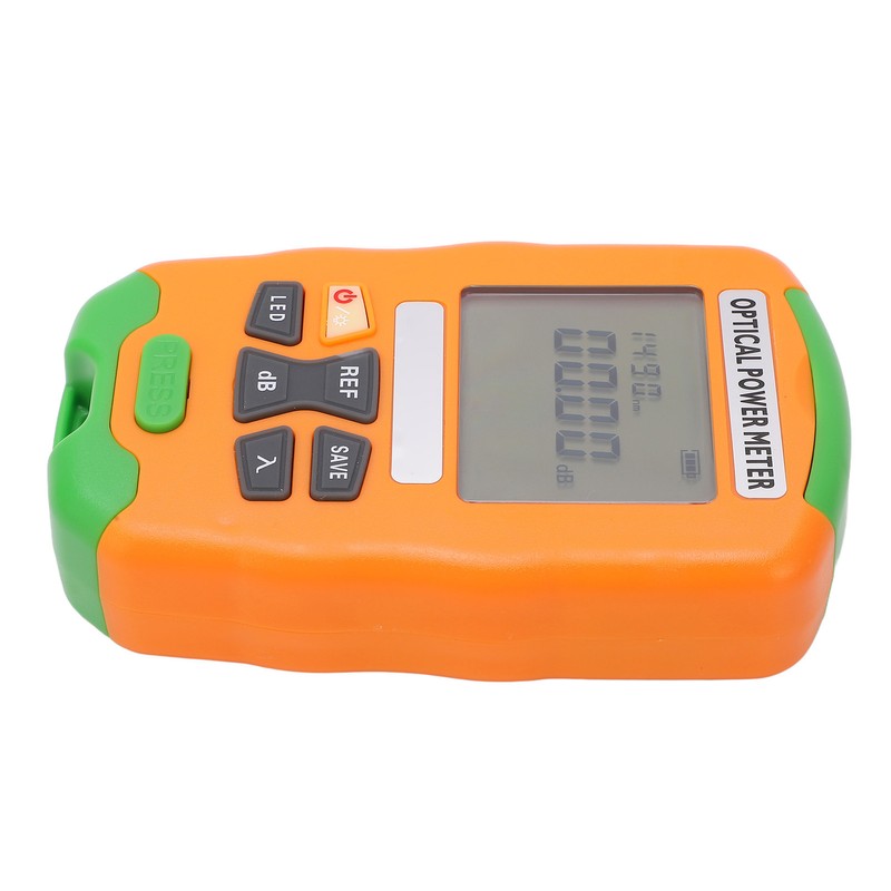 Orange Mini Fiber Optic Power Meter Fast Accurate Sensitive Robust