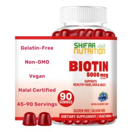 Shifaa Nutrition Gomitas Veganas Biotina 5000mcg 90 U                                                                                                 