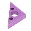 3in Right Angle Measure Ruler Thick Aluminum Alloy 45 Degree