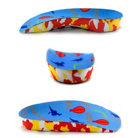 FootActive Kids 3/4 - 3/4-Length Children's Insole SK - 11/13 UK Child, Multicolour, 11/13 UK CHILD