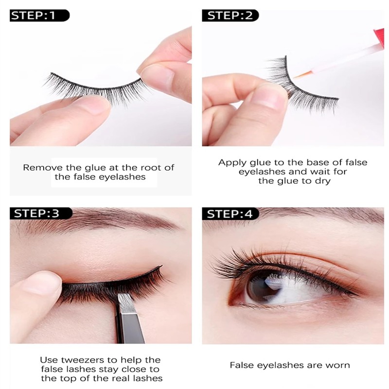 Selawasty Half Lashes Natural Looking Multi-layers Wispy Cat Eye Lashes