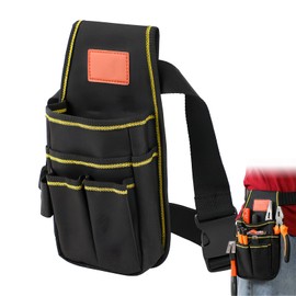 Amexo Tool Bag with Belt, Multi-Purpose Tool Holder Organiser 600D Oxford Fabric Electrician Tools Bag for Carpenters Electricians Technicians