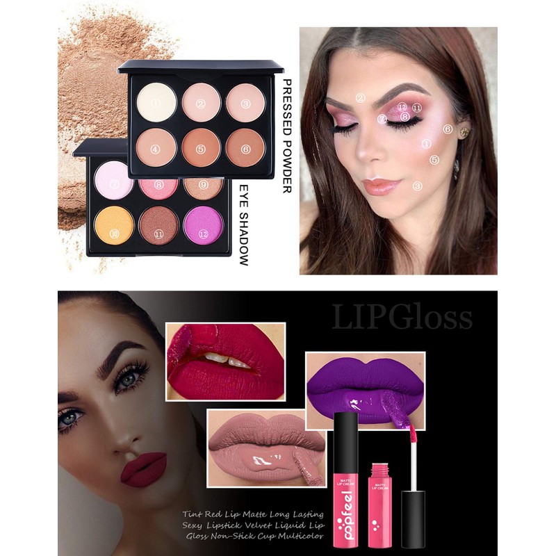 Professional Makeup Sets, MKNZOME 28-Piece Make-Up Starter Kit with Makeup