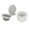 Kai KAI KITCHEN DH8064 Tea Strainer Saucer Set, One-Touch Lid,