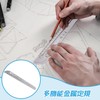 RICISUNG Circular Ruler, Metal Ruler, Multi-functional Ruler, Straight Ruler, Angle