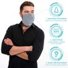 MASHELE XL Summer Face and Beard Headwear Reusable Cloth Covering