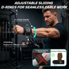 Padded Lifting Straps with Detachable Leather Palm Grips