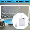Portable Battery Pack for 5V LED Neon Sign, Power Supply