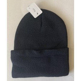 Unbranded Beanie Hat Plain Black New Winter Christmas