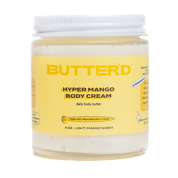 Butter'd Bodycare Hyper Mango Body Cream Mango Scent, Premium Body