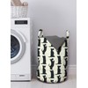 Ambesonne Scottie Dog Laundry Bag, Happy Playful Terrier Dogs on