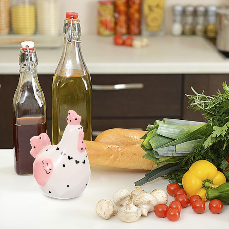 Garneck 2pcs Ceramic Chicken Salt and Pepper Shaker Set, Easter