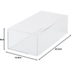 Muji 44089576 Stackable Acrylic Box, Medium, Approx. Width 10.9 x