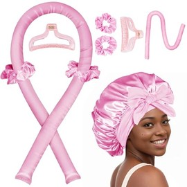 Heatless curls,rizador de cabello sin calor,tubos para rizar el cabello,Operación simple, pérdida de calor cero, adecuado para todo tipo de piel y cab