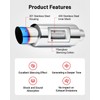 EVIL ENERGY Exhaust Muffler,Stainless Steel Exhaust Tip,Universal 14.6" Length (Burnt,2.25"