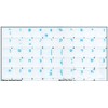 Hebrew Keyboard Decals ON Transparent Background with Blue, Orange, RED,