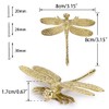 BSTKEY 2 Packs Brass Drawer Handles Cupboard Wardrobe Dresser Handle