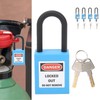 5Set 38mm Lockout Tagout Lock Nylon Durable Dustproof Insulated Safety