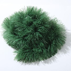 Christmas Decoration Fir Garland 3 m, 5 m, 10 m, 15 m, Christmas Garland Plastic, Fir Green Fir Branches, Artificial Christmas Garlands, Stairs, Balcony, Window, Fireplace Decoration (Green, 10 m)