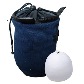 Z ATHLETIC Chalk & Bag Combo for Gymnastics, Climbing, and Weight Lifting (2oz, Dark Blue)