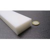 White HDPE (High Density Polyethylene) Rectangular Bar 1.00" (1") x