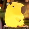 FAMIDUO Cute Capybara Night Light, LED Squishy Novelty Animal Night