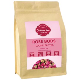 Ovikaso Tea, Dried Rose Buds, 4 oz (300+ Cups), 100% Natural, Direct From Source, Food grade, Non-GMO, No Caffeine, Use in Tea, Baking, Crafts, Cocktail, Wedding, Herbal Tea