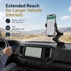 Long-Arm Car Phone Holder with Suction Cup – 16.9-Inch Adjustable