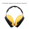 Yellow Baby Ear Protection Noise Cancelling Earmuff Efficient Foldable Adjusting