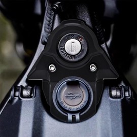 JFG RACING Surron Ignition Key Switch Cover,CNC Key Set Ignition Lock Cylinder Cover Switch Key Ring Cover Trim for Sur Ron X/Sur Ron S/Sur Ron LBX/X260/X160-Black