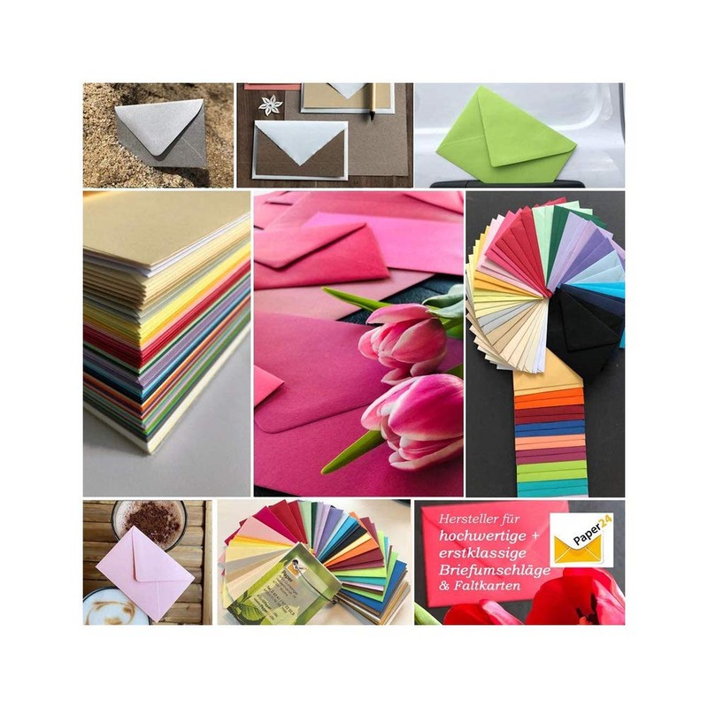 Paper24 25 Blank Folding Cards with Envelopes 120 x 170