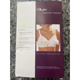 Playtex Expectant Moments Nursing Underwire Alternative Maternity Bra White 40DD