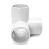QWORK 3 Way 1/2" Tee PVC Fitting Elbow,12Pack PVC Fitting