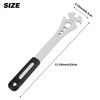 Oumers Bike Pedal Wrench, Bicycle Pedal Removal Spanner with Extra