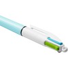 BIC, Bolígrafo de Punto Mediano, Pluma Variada con Clip, 4