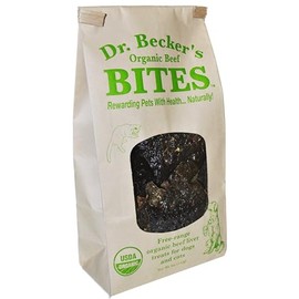 Dr. Becker's Organic Beef Bites | 100% Pure Meat Protein | Grain Free Liver Training Treats for Dogs & Cats, 5 oz