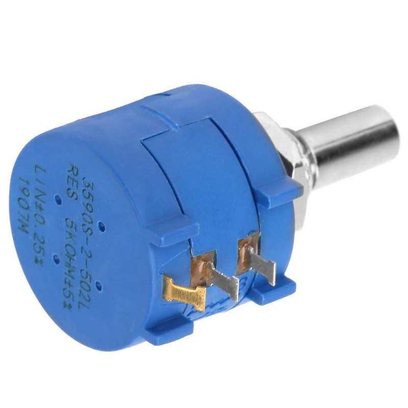 Multiturn Potentiometer 2W 5K Ohm Adjustable Resistance Precision Multiturn Potentiometer