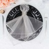 Tableclothsfactory 10 Pack | Silver Sheer Organza Decorative Dinner Table