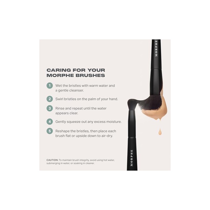 Morphe M310 Large Soft Fan Highlighter Brush - Extra-Wide Makeup