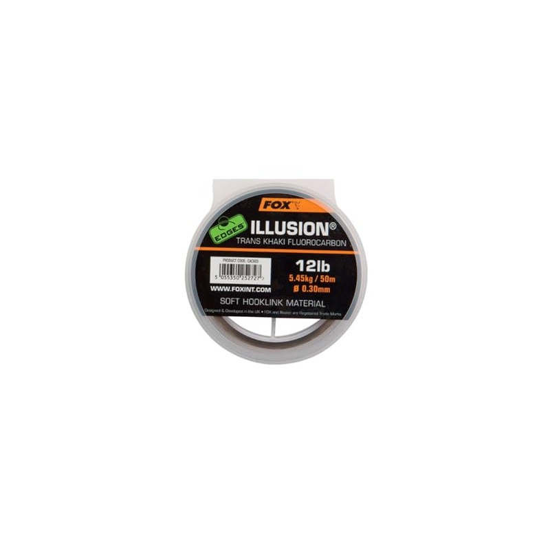Fox illusion soft hooklink 16lb 7.27kg/50m 0.35mm