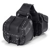 Diamond Plate Heavy Duty Waterproof PVC with Studs Motorcycle Saddlebag