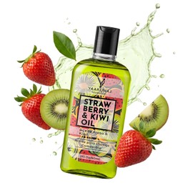 Aceite Para Masajes Aroma Kiwi-Strawberry Oil Yaakunaj 60 ml - Yaakunaj Loveshop - Hidratante - Textura Ligera - Masaje Relajante