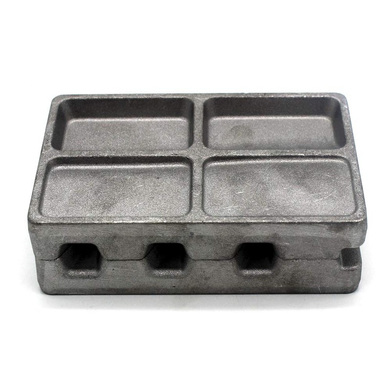 Adygil Bank Sinker Mold with 3 Cavities and 4.5.6-Ounce,Without Handle