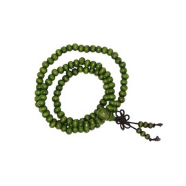 Jeannieparnell 857 - Beautiful Elasticated 6mm Wooden Bead Prayer Mala 108 Beads/Necklace/Bracelet - Handmade