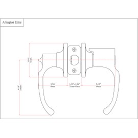 Designers Impressions Arlington Design Oil Rubbed Bronze Entry Lever with Matching Single Cylinder Deadbolt Combo Pack Keyed Alike (We Key Lock Orders Alike for Free)