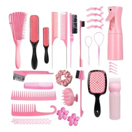 Kit 30pz Peine De Masaje Pinzas De Cabello De Peines Cepillo