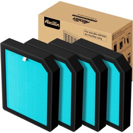 Aircillin 4-Pack H13 HEPA Filter Replacement, High-Efficiency Activated Carbon Filter, Suitable For The AP1501 Air Purifier, Removes Pollens, Dust, Pet Dander & Other Allergens