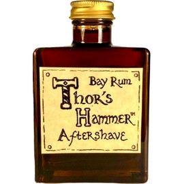 Bay Rum Aftershave, Thor's Hammer Bay Rum, New Glass Bottle with Orifice Reducer, 5 oz